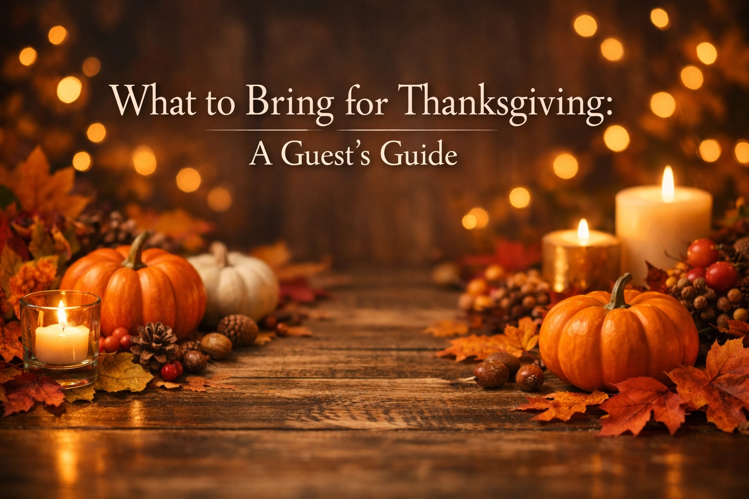 What to Bring for Thanksgiving: A Guest’s Guide