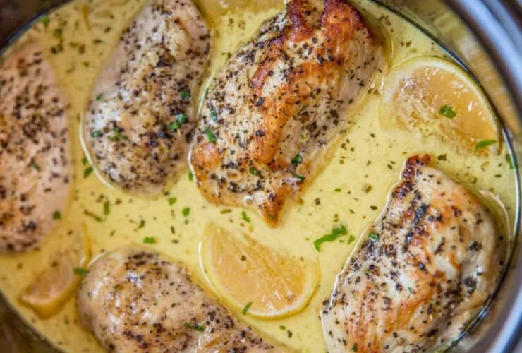 Slow Cooker Honey Lemon Chicken Thighs