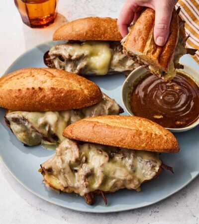 Slow Cooker French Dip Sandwiches with Au Jus