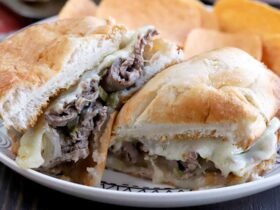 Slow Cooker Philly Cheesesteak Sandwiches