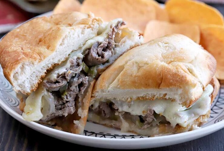 Slow Cooker Philly Cheesesteak Sandwiches
