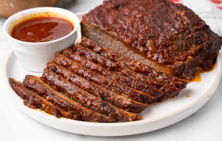 Slow Cooker Beef Brisket with BBQ Sauce