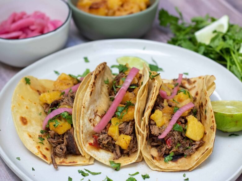 Slow Cooker Beef Tacos with Chipotle