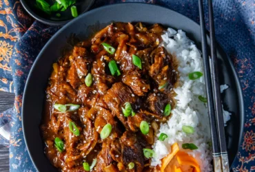 Slow Cooker Korean Beef (Bulgogi Style)